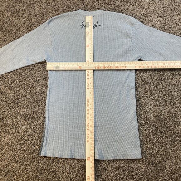 Y2K Vintage Makaveli Tupac Shakur Long Sleeve Grey Thermal Shirt Size M - Picture 6 of 13